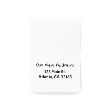 Custom Watercolor Greeting / Change of Address Cards, 30 Cards w/ Envelopes